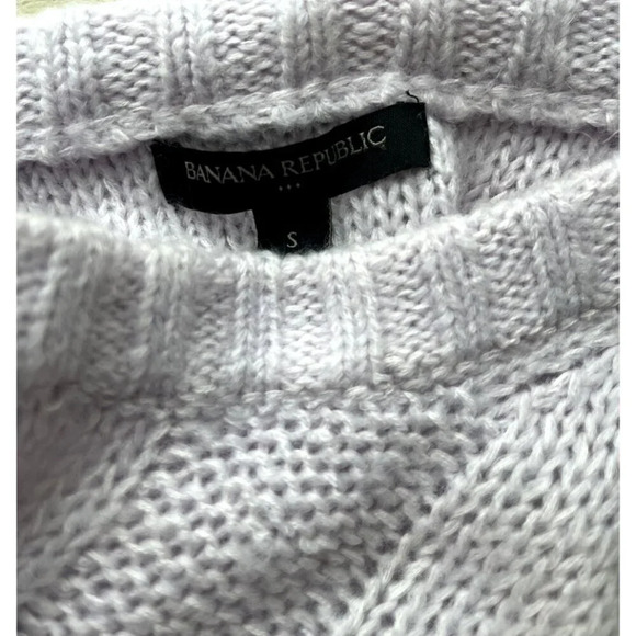 Banana Republic Lavender Cable Sweater S - Picture 5 of 5